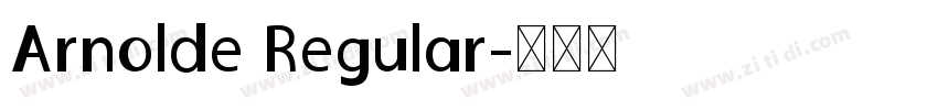 Arnolde Regular字体转换